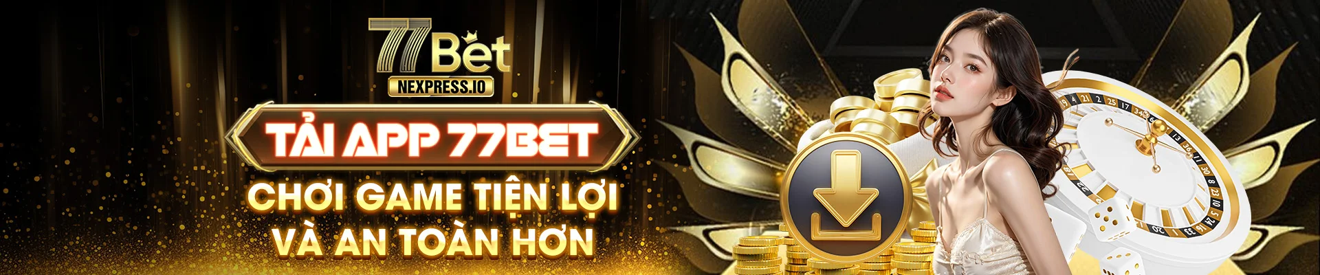77bet Banner tải app 77BET chơi game tiện lợi và an toàn hơn