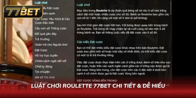 Roulette 77BET – Hướng Dẫn Chơi & Chiến Thuật Thắng 2026 Khám phá các chiến lược để chơi hiệu quả