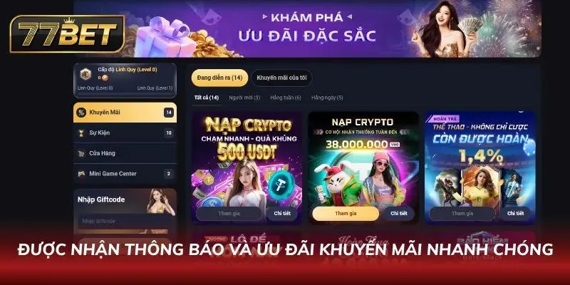 Tải App 77BET APK Mới Nhất 2026 - Hướng dẫn An Toàn Cho Android & IOS Nắm trọn toàn bộ thông báo của nhà cái trong lòng bàn tay