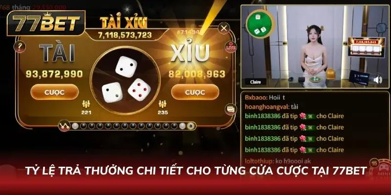 Tài Xỉu 77BET: Hướng Dẫn Chơi, Chiến Thuật Và Mẹo Cực Chất Trả thưởng cực cao cùng tài xỉu nhà cái uy tín