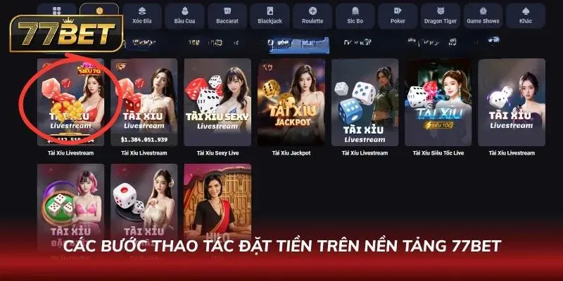 Tài Xỉu 77BET: Hướng Dẫn Chơi, Chiến Thuật Và Mẹo Cực Chất Các bước để vào tiền cực chi tiết