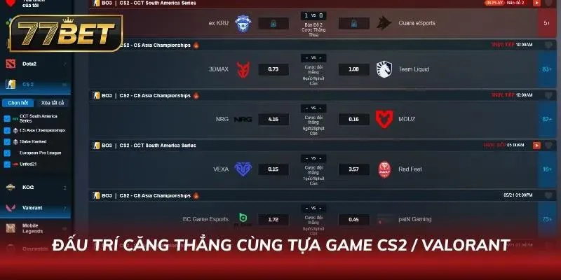 Khám Phá Thể Thao 77BET - Sân Chơi Với Tỷ Lệ Ăn Thưởng Cao Bảng kèo cá cược bóng rổ NBA với tính năng đặt cược theo từng hiệp đấu
