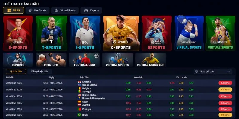 77bet 77BET cung cấp cá cược thể thao với nhiều môn thi đấu và hệ thống kèo được cập nhật liên tụ