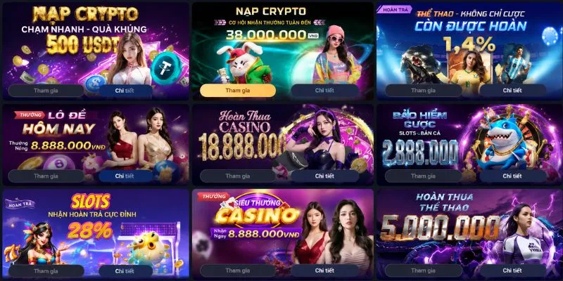 77bet Khuyến mãi 77BET với thưởng nạp, hoàn trả và nhiều ưu đãi dành cho thành viên